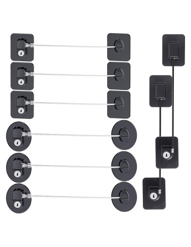 Cerraduras de Refrigerador Hotop 8 Piezas con 10 Llaves