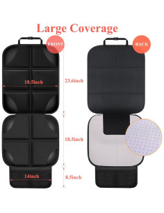 Protector de Asiento de Coche OpNelDum Vellichor-s Negro 2