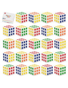 24 Mini Cubos Rompecabezas Vdealen 3x3 para Niños - 3 cm