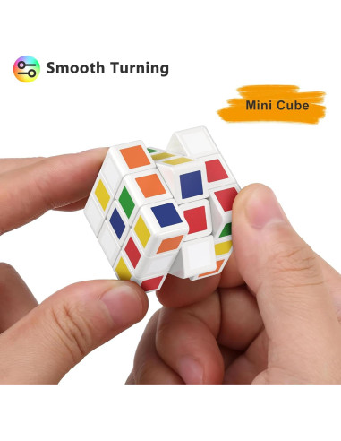 24 Mini Cubos Rompecabezas Vdealen 3x3 para Niños - 3 cm