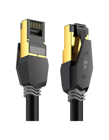 Cable Ethernet Cat 8 0.91m Tesmax Alta Velocidad 40Gbps