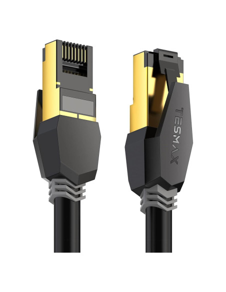 Cable Ethernet Cat 8 0.91m Tesmax Alta Velocidad 40Gbps