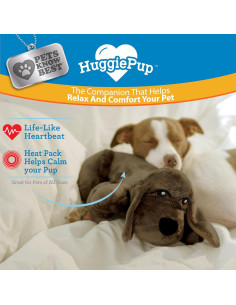 HuggiePup Pets Know Best - Juguete Calmante para Cachorros Chocolate 2