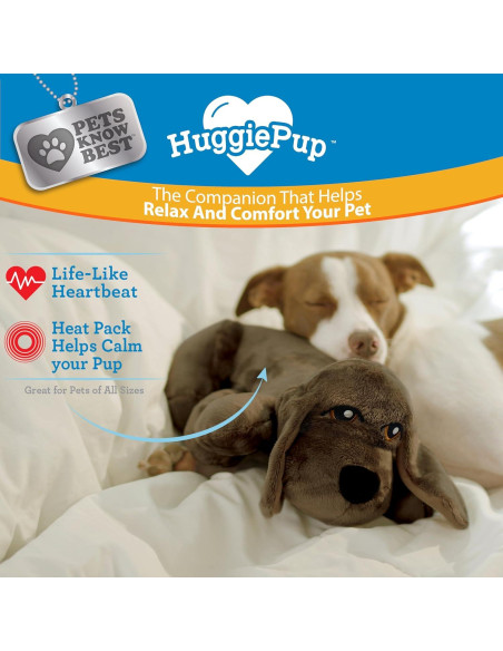 HuggiePup Pets Know Best - Juguete Calmante para Cachorros Chocolate