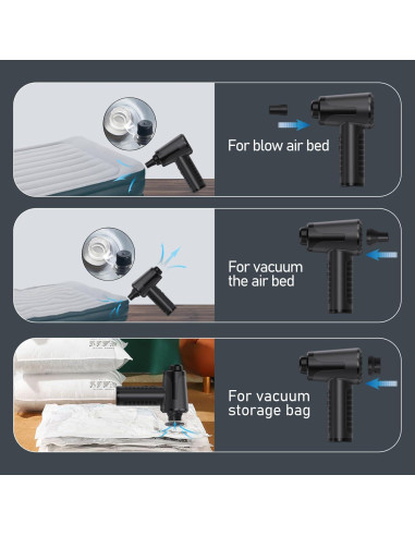 Soplador de Aire Comprimido Eléctrico OGMAPLE AD37-BL 4500mAh