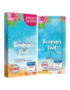 Mascarilla Exfoliante para Pies Summer Foot - 1 Par - Extractos de Pepino y Urea