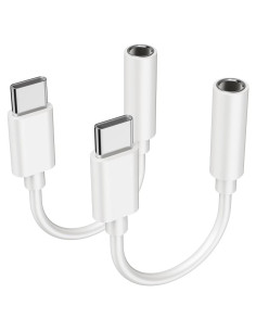 Adaptador USB C a 3.5mm YGKSAA - 2PCS, Audio Hi-Fi