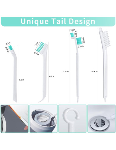 Juego de Cepillos de Limpieza Lumkew 4 pcs para Rincones