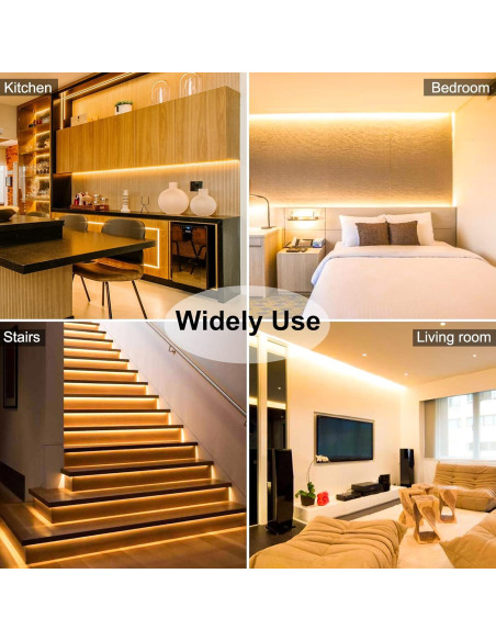 Tira LED COB 5m AUZIWE Blanca Cálida 2700K Regulable 24V