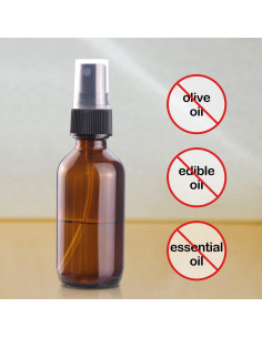 Botellas de Spray de Vidrio Mini Wedama 2 oz Ámbar - Paquete de 4 2