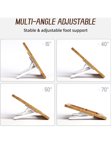 Soporte de Dibujo AFOOYO de Bambú Ajustable 9.7-11"