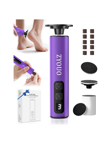 Removedor de Callos Eléctrico ZYOUO FR10, 1800mAh, 9 Velocidades