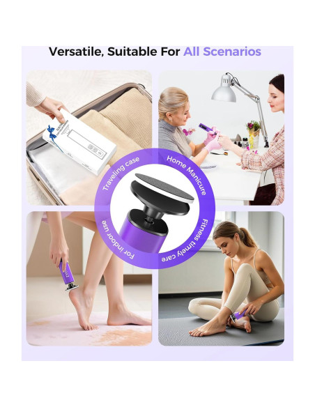 Removedor de Callos Eléctrico ZYOUO FR10, 1800mAh, 9 Velocidades