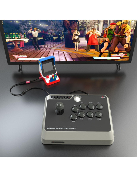 MAYFLASH Arcade Stick F300 Elite con botones Sanwa - Negro