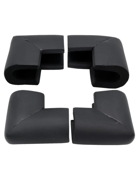 Paquete de 4 Protectores de Esquinas de Espuma ZXUEZHENG Negro