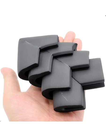 Paquete de 4 Protectores de Esquinas de Espuma ZXUEZHENG Negro