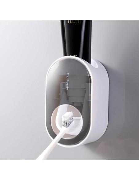 Dispensador de Pasta de Dientes Automático SLZBCY Negro 11.5x6.5 cm Dispensador de Pasta de Dientes Automático SLZBCY Negro 11.5x6.5 cm