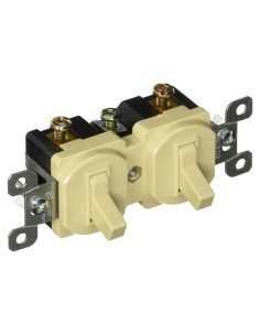 Interruptor Doble Palanca Morris 82090 15A 120V Marfil