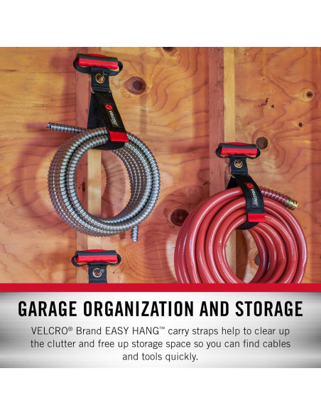 Correa de Transporte VELCRO Mediana 100 lbs Nylon Negro Correa de Transporte VELCRO Mediana 100 lbs Nylon Negro