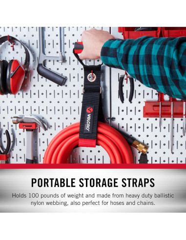 Correa de Transporte VELCRO Mediana 100 lbs Nylon Negro