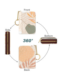 Monedero RFID Nipichsha para Mujeres, Cuero Delgado, 12 Tarjetas 2