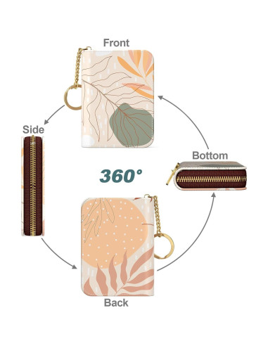 Monedero RFID Nipichsha para Mujeres, Cuero Delgado, 12 Tarjetas