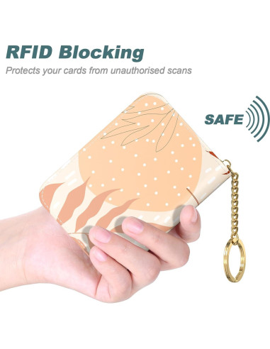 Monedero RFID Nipichsha para Mujeres, Cuero Delgado, 12 Tarjetas