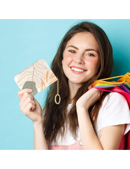 Monedero RFID Nipichsha para Mujeres, Cuero Delgado, 12 Tarjetas