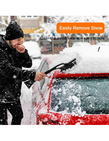Cepillo de Nieve y Raspador de Hielo CHRYMUM 64cm 2 en 1