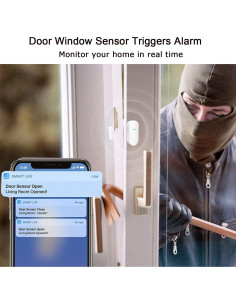 Sensor de Puerta WiFi Gaoducash - Alarma Inalámbrica Inteligente 2