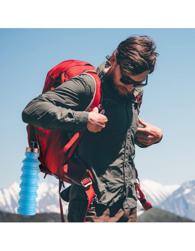 Botellas de Agua Plegables Tessco 4 Pack 550 ml Silicona