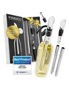 Juego Enfriador de Vino Vinenco 7 en 1 con Accesorios
