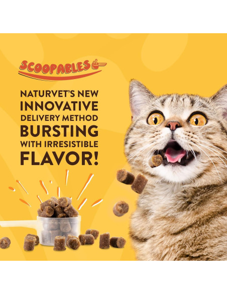 NaturVet Scoopables Suplemento para Gatos 155.9g - Previene Bolas de Pelo