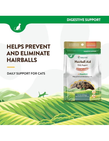 NaturVet Scoopables Suplemento para Gatos 155.9g - Previene Bolas de Pelo