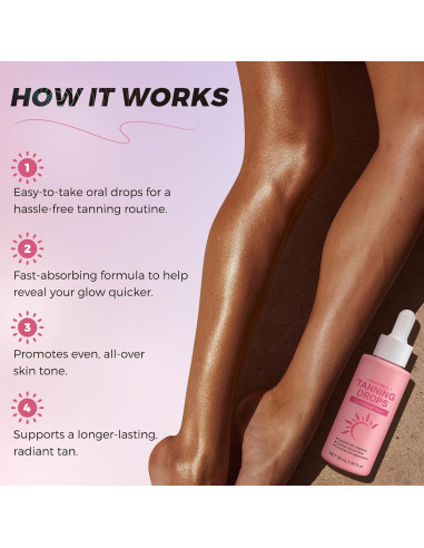 Gotas de bronceado sin sol Daiasns 50ml - Sabor sandía