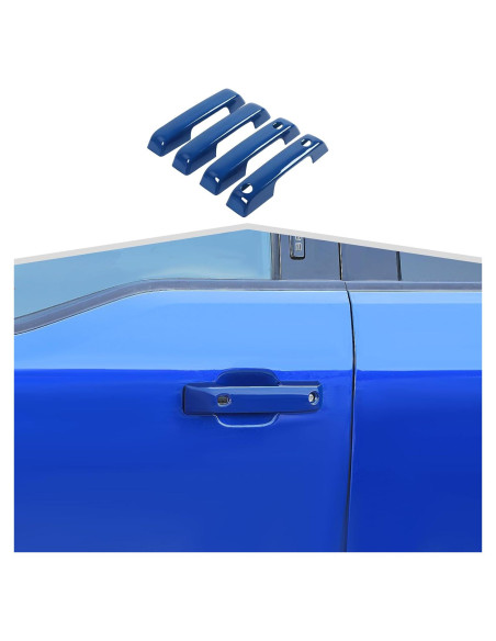 Cubierta de Manija de Puerta Exterior Amayum Azul para Ford F150 2021+