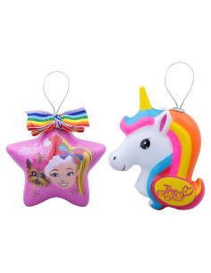Set de Adornos de Navidad Ruz JoJo Siwa Estrella y Unicornio 2-Pack