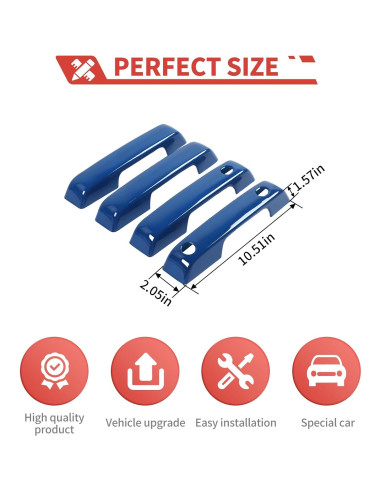 Cubierta de Manija de Puerta Exterior Amayum Azul para Ford F150 2021+