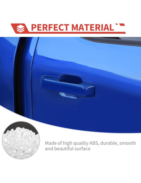 Cubierta de Manija de Puerta Exterior Amayum Azul para Ford F150 2021+