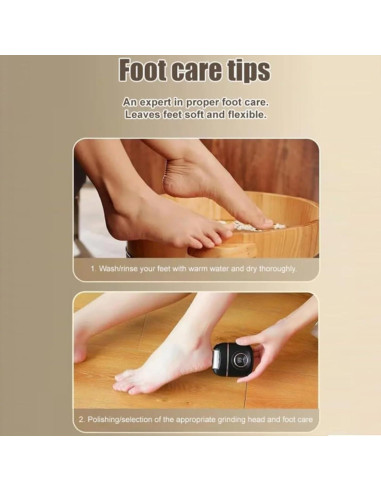 Removedor de Callos Eléctrico Morningso Negro Recargable USB