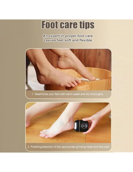 Removedor de Callos Eléctrico Morningso Negro Recargable USB