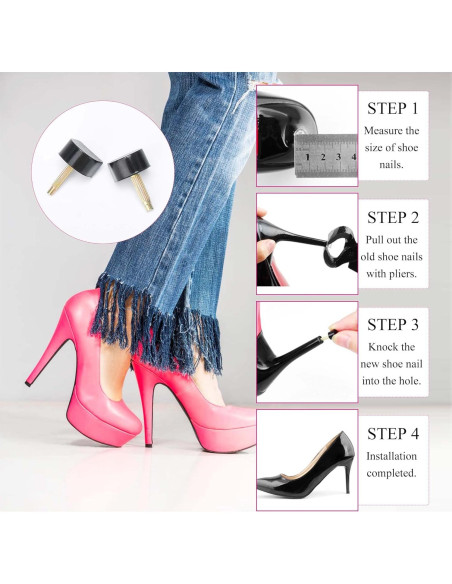 10 Pares Tapas Reemplazo Tacones Keroius U-Shape TPU