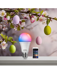 Bombilla LED Inteligente ZENGEE E26 A19 WiFi RGB 9W 2700K-6500K 2