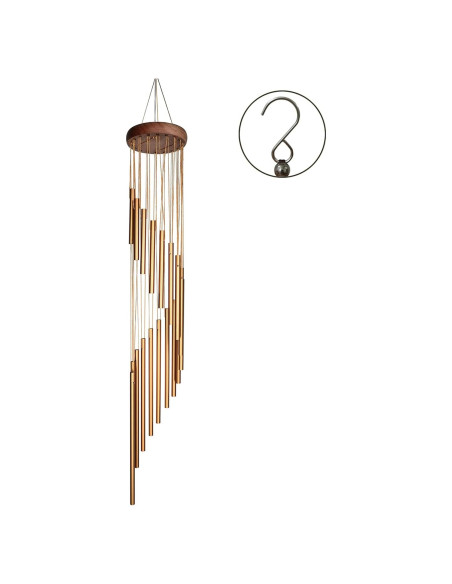 Campanas de Viento SuninYo 91.44 cm Dorado para Jardín