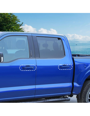 Cubierta de Manija de Puerta Exterior Amayum Azul para Ford F150 2021+