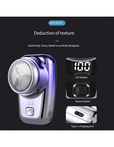 Mini Afeitadora Eléctrica JQSTY USB a Prueba de Agua 60 min