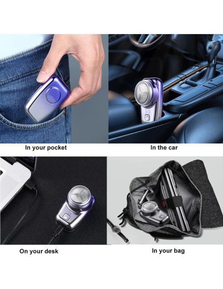 Mini Afeitadora Eléctrica JQSTY USB a Prueba de Agua 60 min