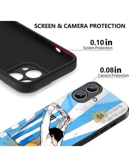 Funda ZERMU para iPhone 16 Plus, Protección Completa TPU
