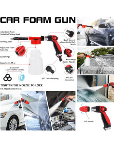 Kit de Lavado de Autos 44 Piezas AUTODECO Negro 2