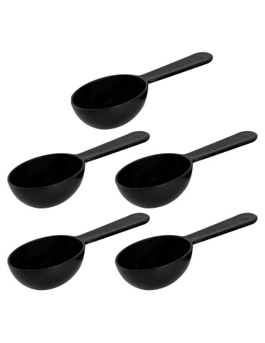 Cucharas Medidoras de Plástico Framendino 5 Pcs 7g Negro